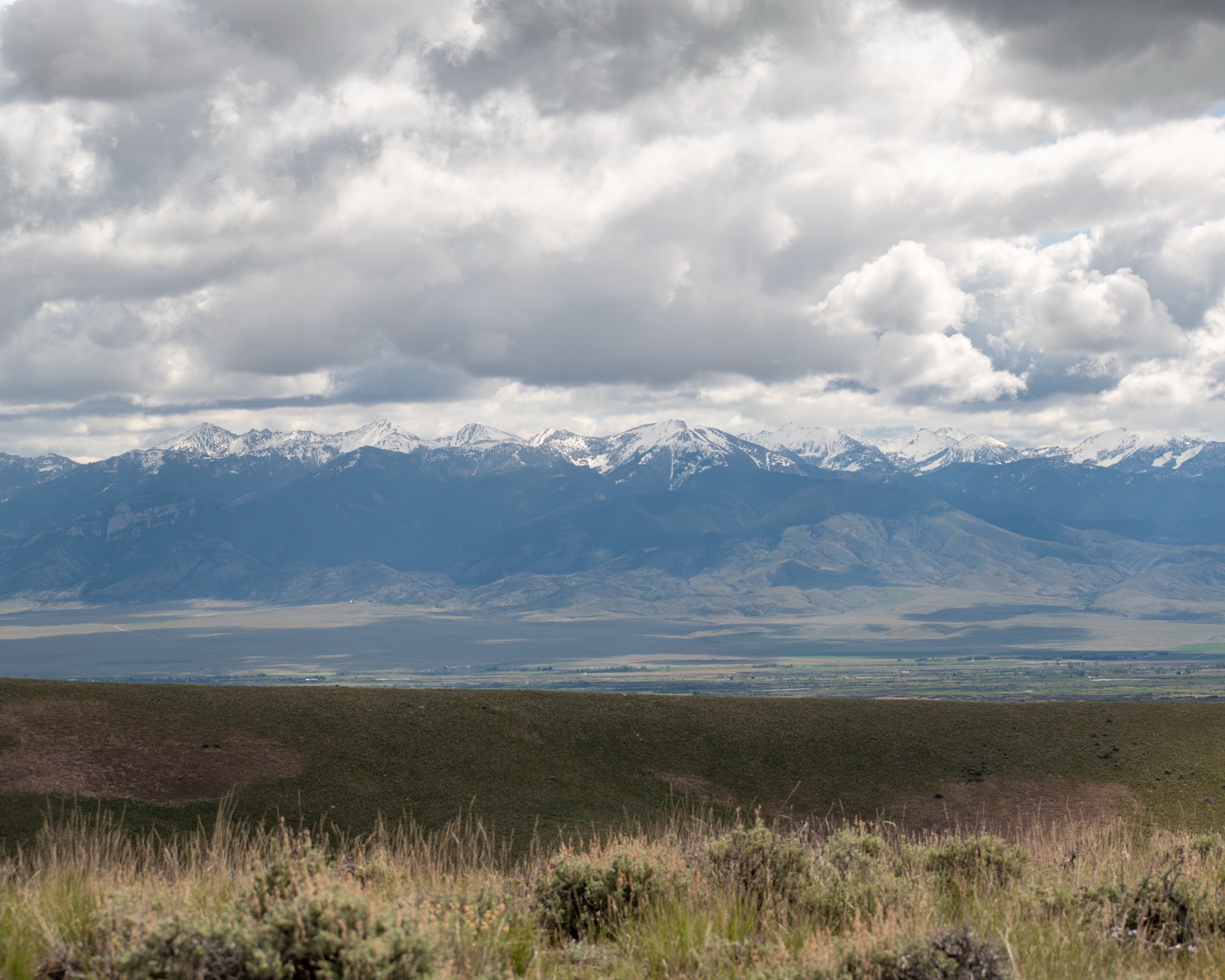 Mountain landscape from fieldwork in Montana